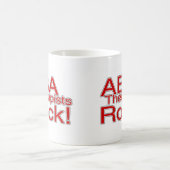 ABA-Therapeut-Felsen (rot) Kaffeetasse (Mittel)