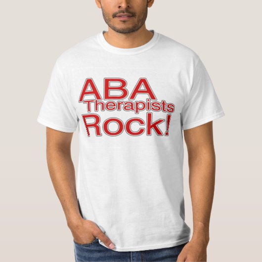 ABA-Therapeut-Felsen T-Shirt (Vorderseite)
