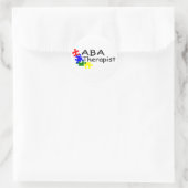 ABA-Therapeut (PP) Runder Aufkleber (Tasche)