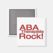 ABA Therapeut Rock Magnet (Vorderseite/Rückseite)