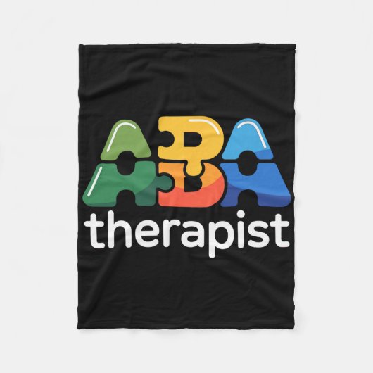 Aba-Therapie Angewandte Verhaltensanalyse-Analyst Fleecedecke (Vorderseite)