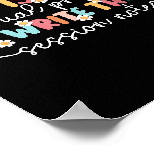 Aba Therapist Aba Therapy Applied Behavior Analysi Poster (Ecke)