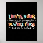 Aba Therapist Aba Therapy Applied Behavior Analysi Poster (Vorne)