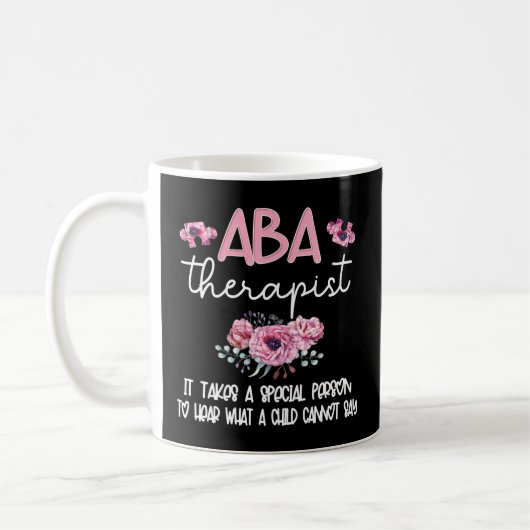 Aba Therapist Blume Anwendung Verhaltensanalyse Ab Kaffeetasse (Links)
