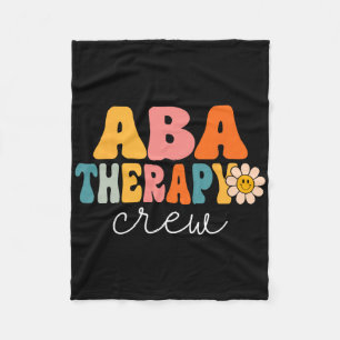 Aba Therapy Crew Retro 1. Tag Schultherapeut Fleecedecke