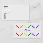 ABA VISITENKARTE (Vorne/Hinten)
