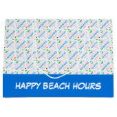 Abaco, Bahamas farbiger Text und Bildmuster Große Geschenktüte (Vorderseite)