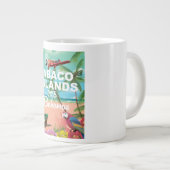 Abaco-Inseln-Urlaubsplakat Jumbo-Tasse (Vorderseite Rechts)