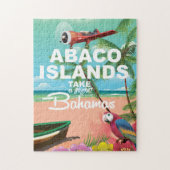 Abaco-Inseln-Urlaubsplakat Puzzle (Vertikal)