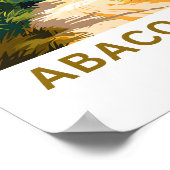 Abaco Islands Bahamas Travel Print Poster (Ecke)