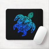 Abaco Tribal Sea Turtle Bahamas Beach Vacation  Mousepad (Mit Mouse)