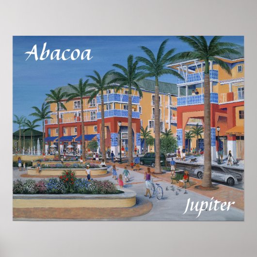 Abacoa Jupiter Town Centre Poster (Vorne)