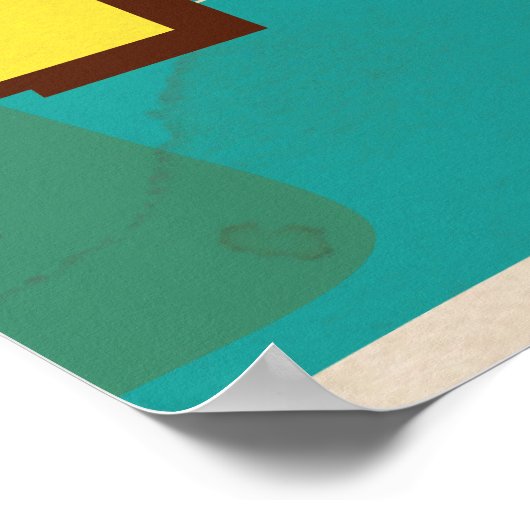 Abacos Islands vintage travel poster (Ecke)