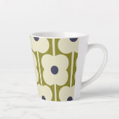 Abacus Blume Lined Eyelet Olive and Blue Milchtasse (Rechts)