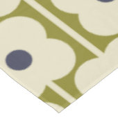 Abacus Blume Lined Eyelet Olive and Blue Tischdecke (Schrägansicht)