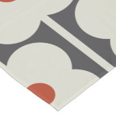 Abacus Blume Tomato Red Grid Muster Kurzer Tischläufer (Ecke)