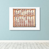 Abacus-Illustration Leinwanddruck (Insitu (Holzboden))