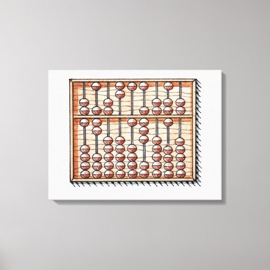 Abacus-Illustration Leinwanddruck (Vorderseite)