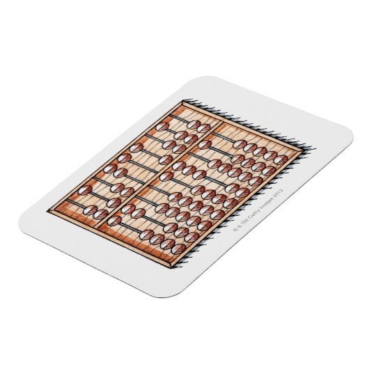 Abacus-Illustration Magnet (Linke Seite)