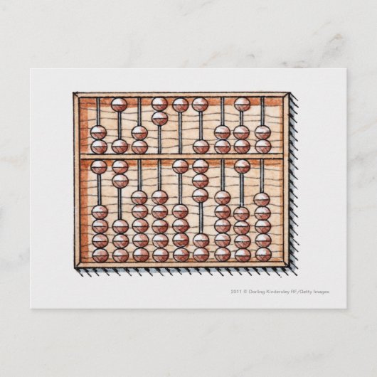 Abacus-Illustration Postkarte (Vorderseite)