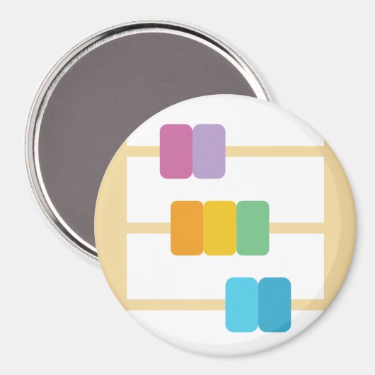 Abacus Magnet (Vorderseite/Rückseite)