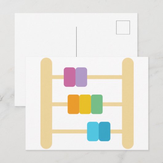 Abacus Postkarte (Vorne/Hinten)