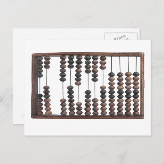 Abacus Postkarte (Vorne/Hinten)