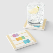 Abacus Steinuntersetzer (Seitenansicht)