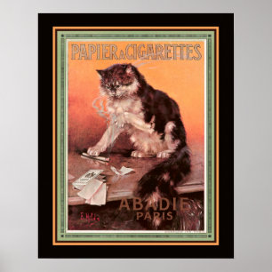 Abadie Vintages Papier 'Zigaretten Poster