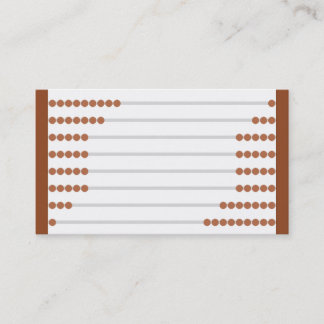 Abakus-Entwurfs-Visitenkarte Visitenkarte