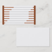 Abakus-Entwurfs-Visitenkarte Visitenkarte (Vorne/Hinten)