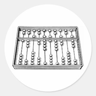 Abakus Runder Aufkleber