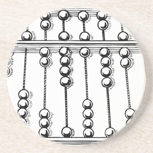 Abakus Sandstein Untersetzer (Vorne)