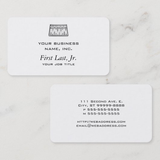 Abakus Visitenkarte (Vorne/Hinten)