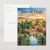 Abalak-Oase Niger Postkarte (Vorne/Hinten)