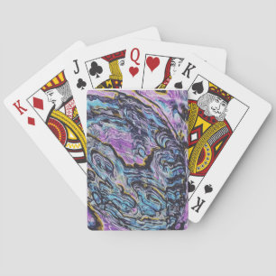 Abalone Abstract Meeresschalen Design Spielkarten