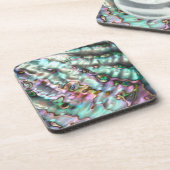 Abalone harte Kunststoff-Untersetzer Getränkeuntersetzer (Linke Seite)