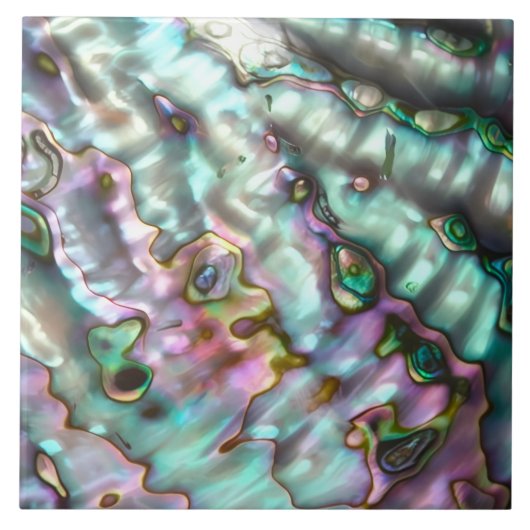 Abalone-Keramikfliese / Untersetzer (Vorderseite)