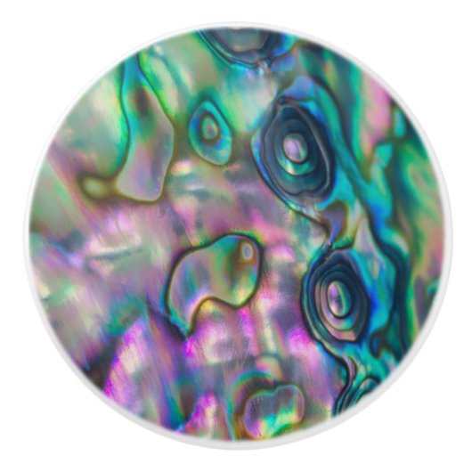 Abalone Look Door Knobs Keramik Zeichne Pulls Keramikknauf (Vorderseite)