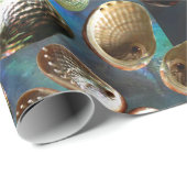 Abalone Muschel 3D Scatter Paua Hintergrund Geschenkpapier (Rolleneckpunkt)