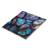 Abalone-Muschel Abstraktes Muster Fliese (Seite)