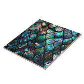 Abalone-Muschel Abstraktes Muster Fliese (Seite)