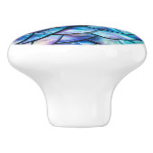 Abalone-Muschel Abstraktes Muster Keramikknauf (Seitenansicht)