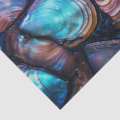 Abalone-Muschel Abstraktes Muster Seidenpapier (Ausschnitt)