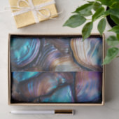 Abalone-Muschel Abstraktes Muster Seidenpapier (Geschenk)