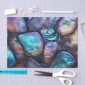 Abalone-Muschel Abstraktes Muster Seidenpapier (Handwerk)