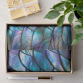 Abalone-Muschel Abstraktes Muster Seidenpapier (Geschenk)