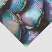Abalone-Muschel Abstraktes Muster Seidenpapier (Ausschnitt)