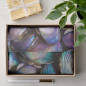Abalone-Muschel Abstraktes Muster Seidenpapier (Geschenk)