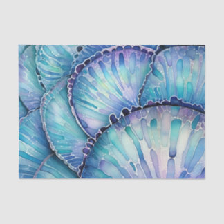 Abalone-Muschel Abstraktes Wasserfarbmuster Seidenpapier